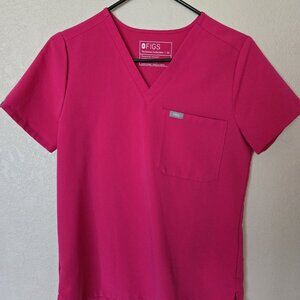 Figs XS Catarina Pink Scrub Top